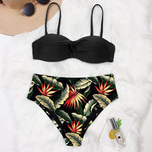 Load image into Gallery viewer, High Waist Bikini 2020 Push Up Swimsuit Women Print Bikinis Retro Plus Size Swimwear Padded Bathing Suit Floral Beach Wear
