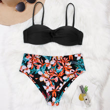 Load image into Gallery viewer, High Waist Bikini 2020 Push Up Swimsuit Women Print Bikinis Retro Plus Size Swimwear Padded Bathing Suit Floral Beach Wear
