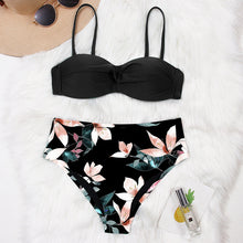 Load image into Gallery viewer, High Waist Bikini 2020 Push Up Swimsuit Women Print Bikinis Retro Plus Size Swimwear Padded Bathing Suit Floral Beach Wear
