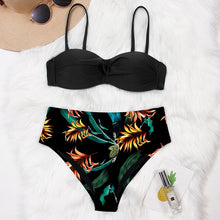 Load image into Gallery viewer, High Waist Bikini 2020 Push Up Swimsuit Women Print Bikinis Retro Plus Size Swimwear Padded Bathing Suit Floral Beach Wear
