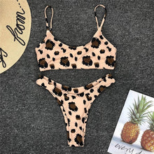 Load image into Gallery viewer, Snakeskin Bikini Women Swimwear Leopard Bikinis Sexy Biquini Swim Suit Push Up Swimsuit Female Beachwear Swimming Bikini Women
